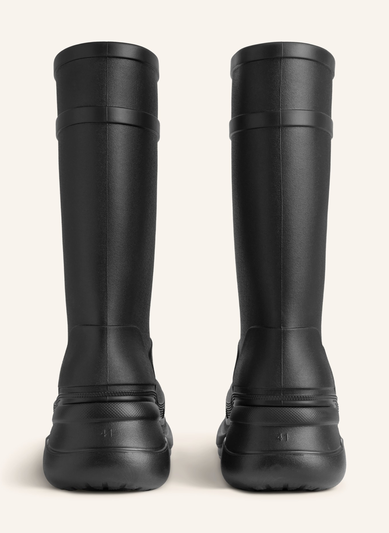 BALENCIAGA Gummistiefel: SCHWARZ