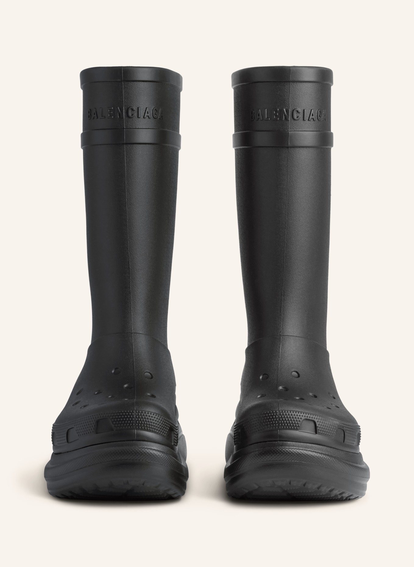 BALENCIAGA Gummistiefel: SCHWARZ