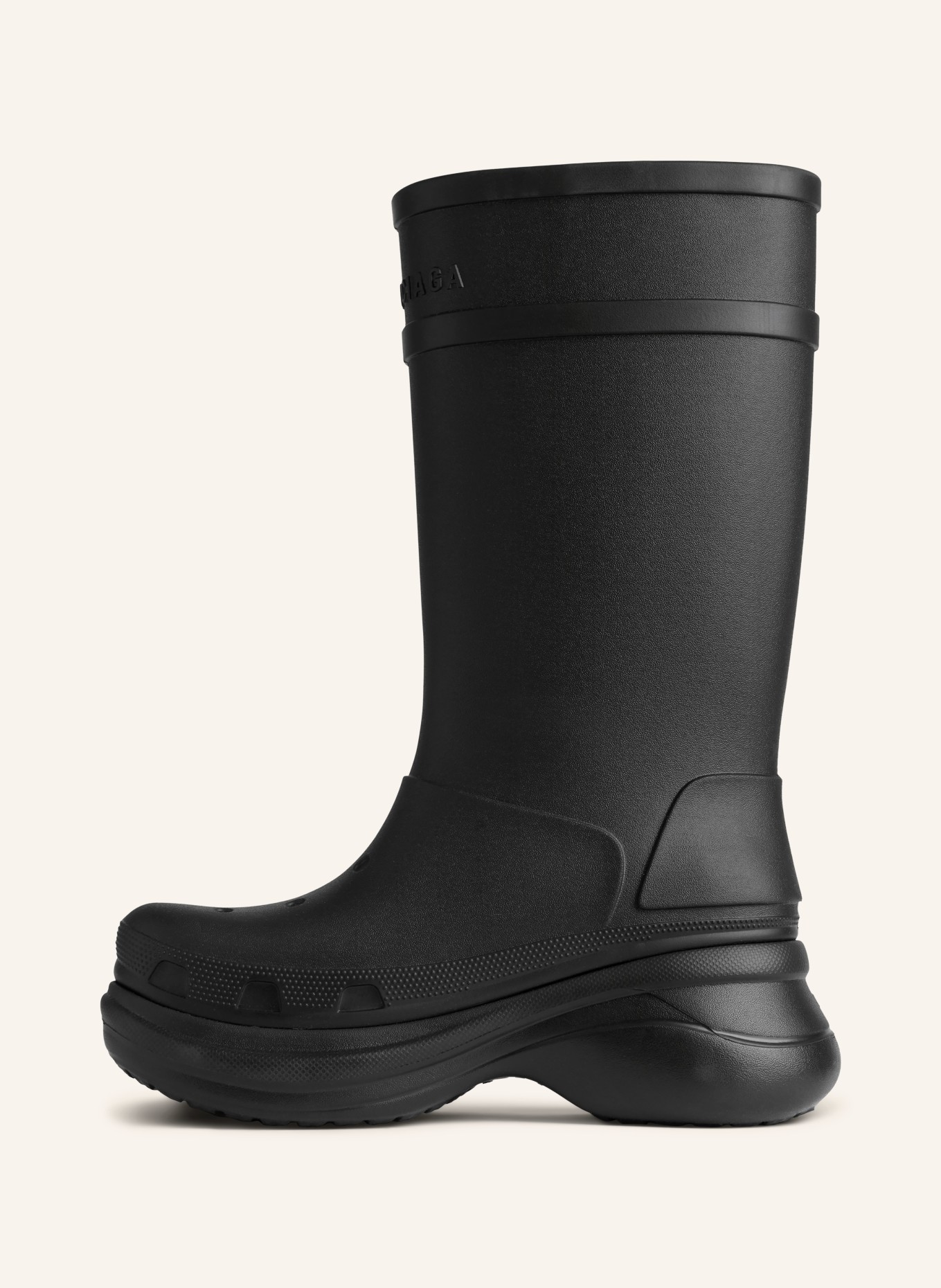 BALENCIAGA Gummistiefel: SCHWARZ
