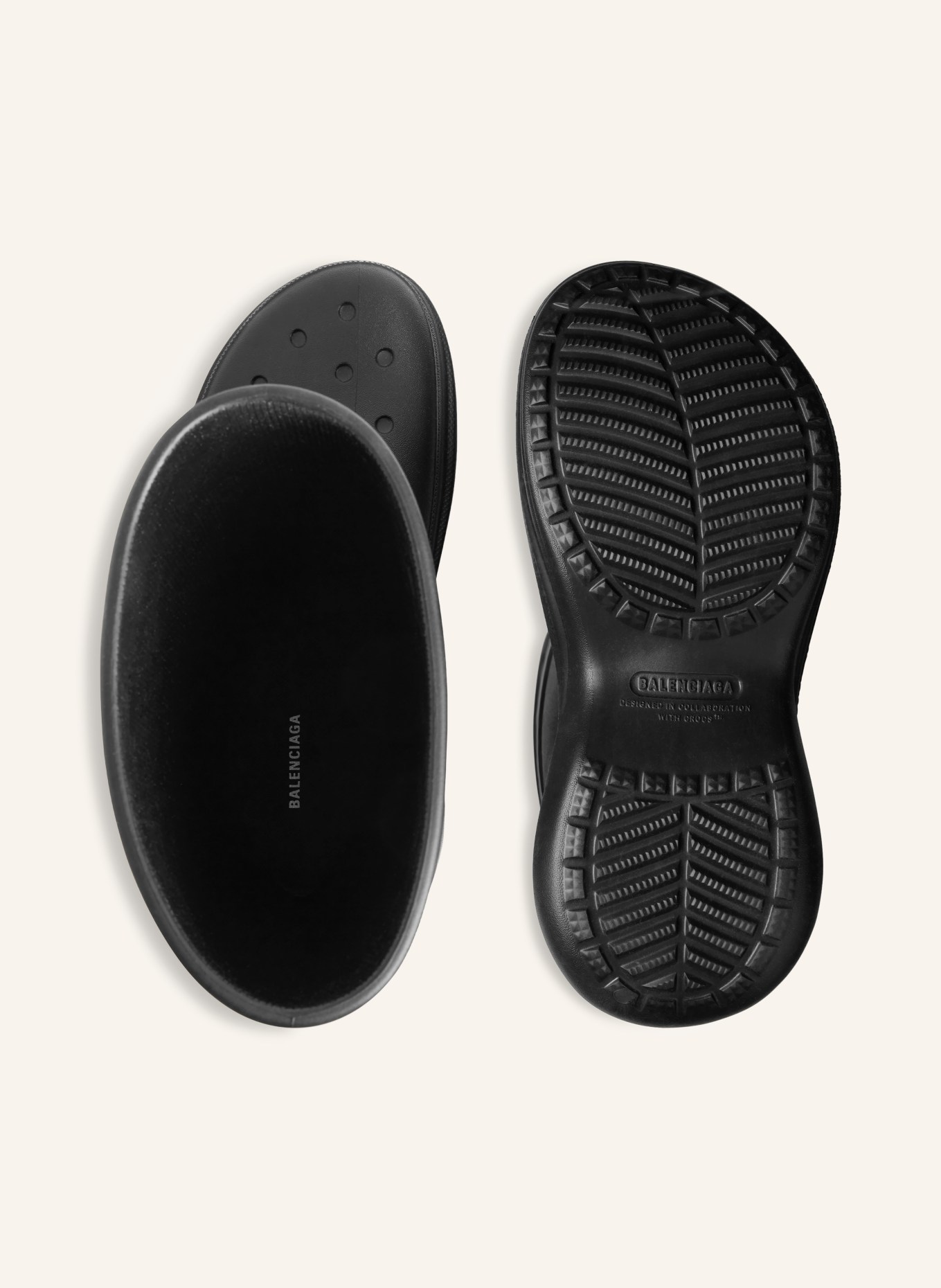 BALENCIAGA Gummistiefel: SCHWARZ