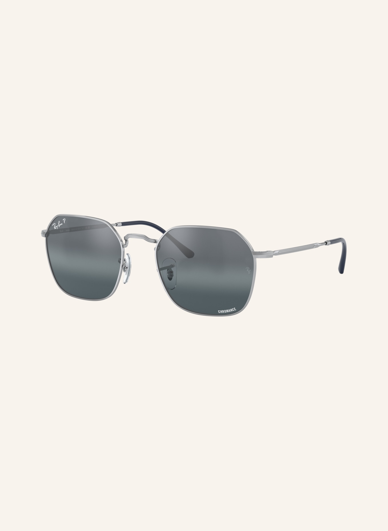 Ray-Ban Sunglasses RB3694: SILVER/BLUE POLARIZED
