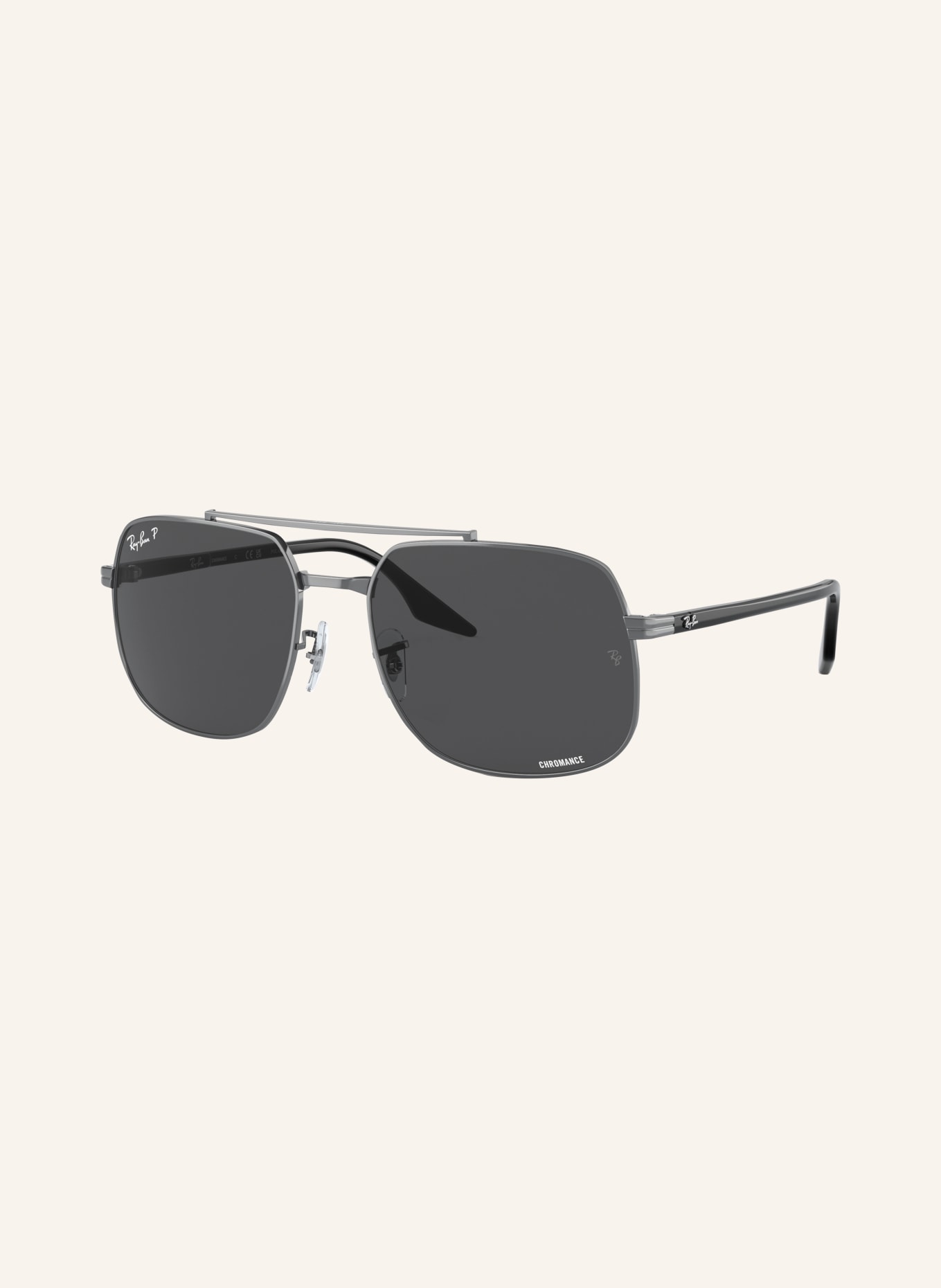 Ray-Ban Sonnenbrille RB3699: SILBER/ DUNKELGRAU POLARISIERT