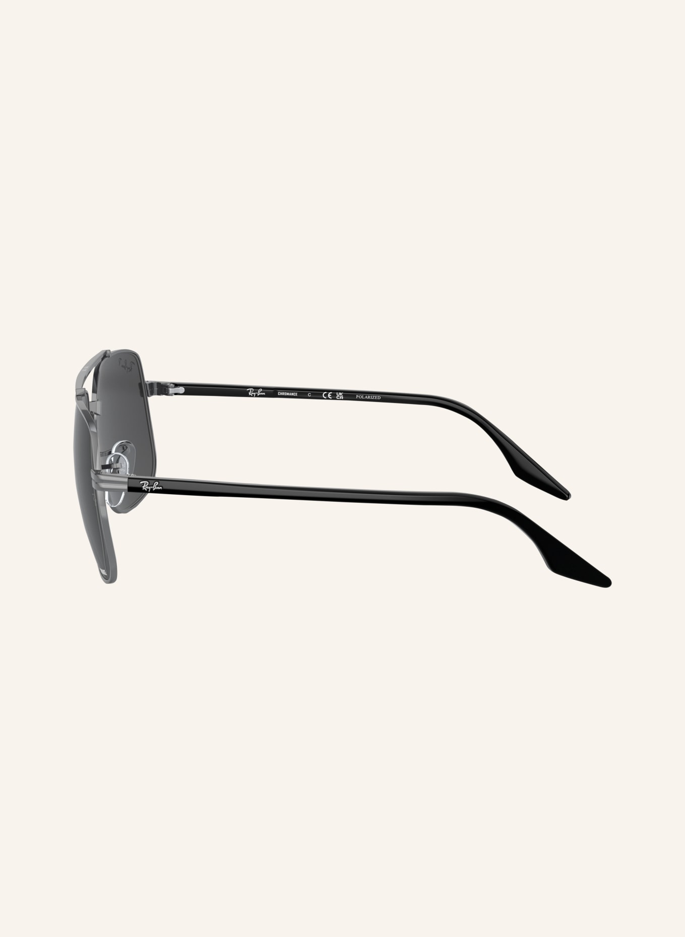 Ray-Ban Sonnenbrille RB3699: SILBER/ DUNKELGRAU POLARISIERT