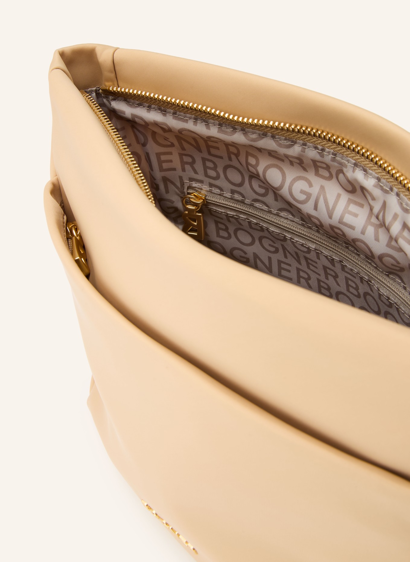 BOGNER Umhängetasche KLOSTERS NEVE JUNA: HELLBRAUN / GOLD