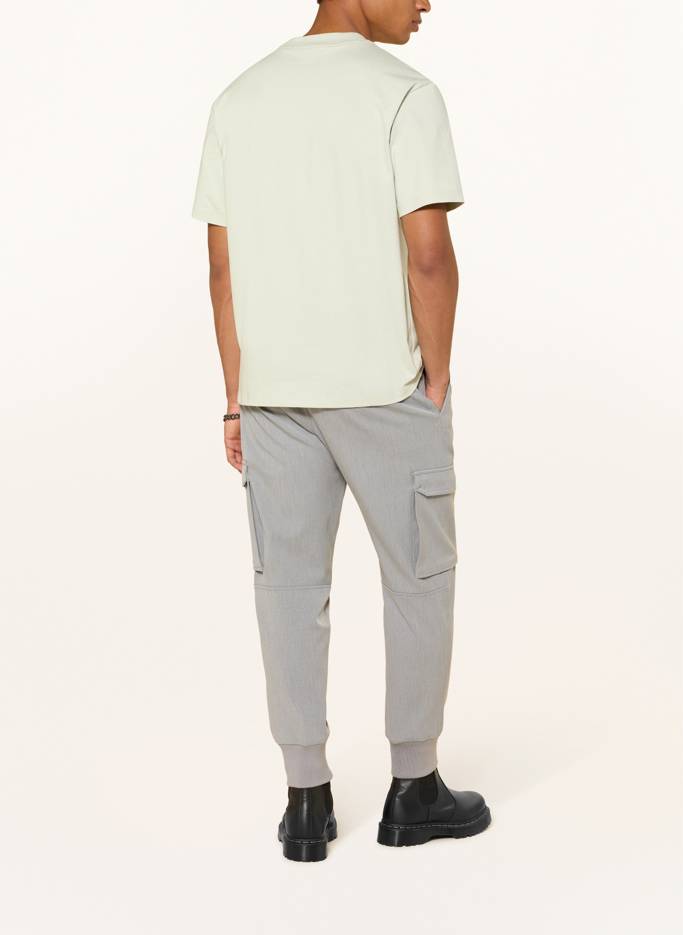 HUGO T-shirt DAPOLINO: LIGHT GREEN