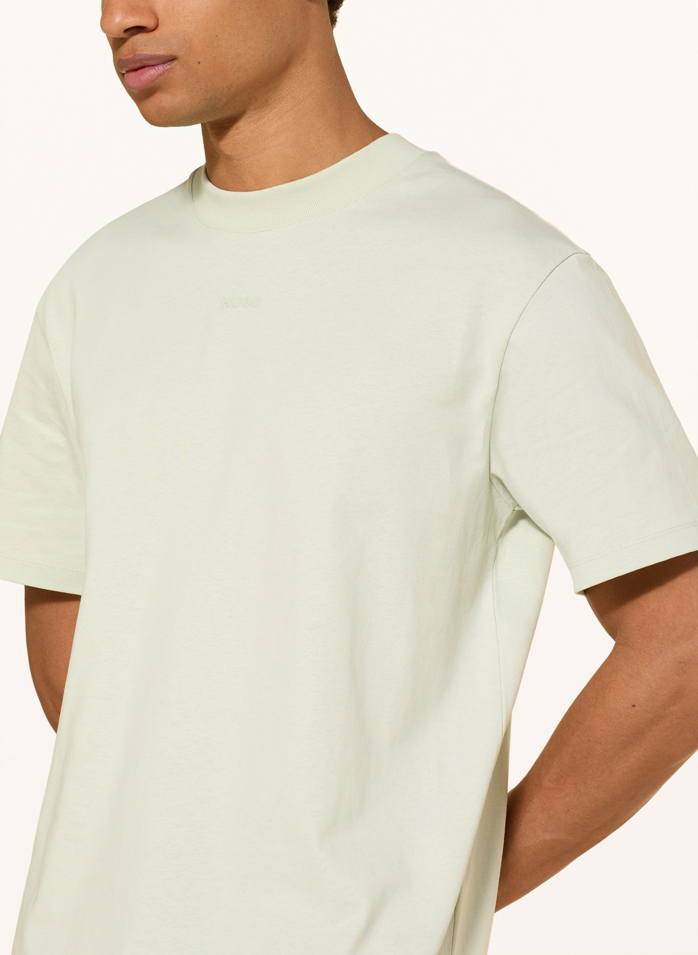 HUGO T-shirt DAPOLINO: LIGHT GREEN
