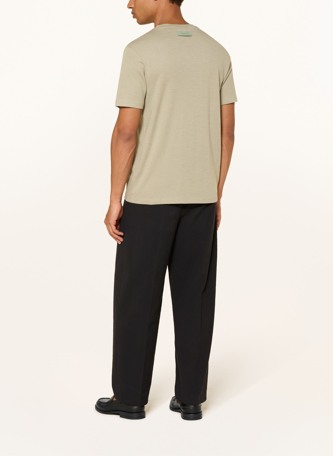 HUGO T-shirt DAPOLINO: LIGHT GREEN