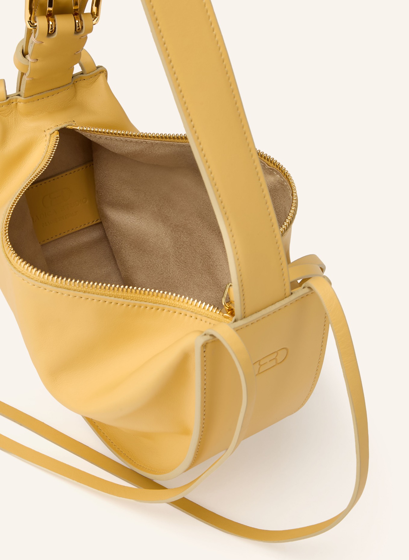 RADICA STUDIO Sac à bandoulière AMACA MINI: JAUNE / OR