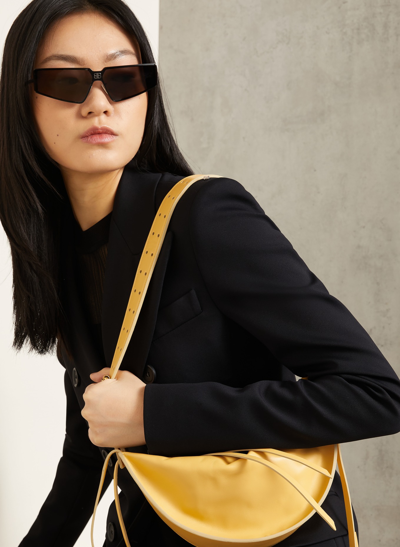 RADICA STUDIO Shoulder bag AMACA MINI: YELLOW / GOLD