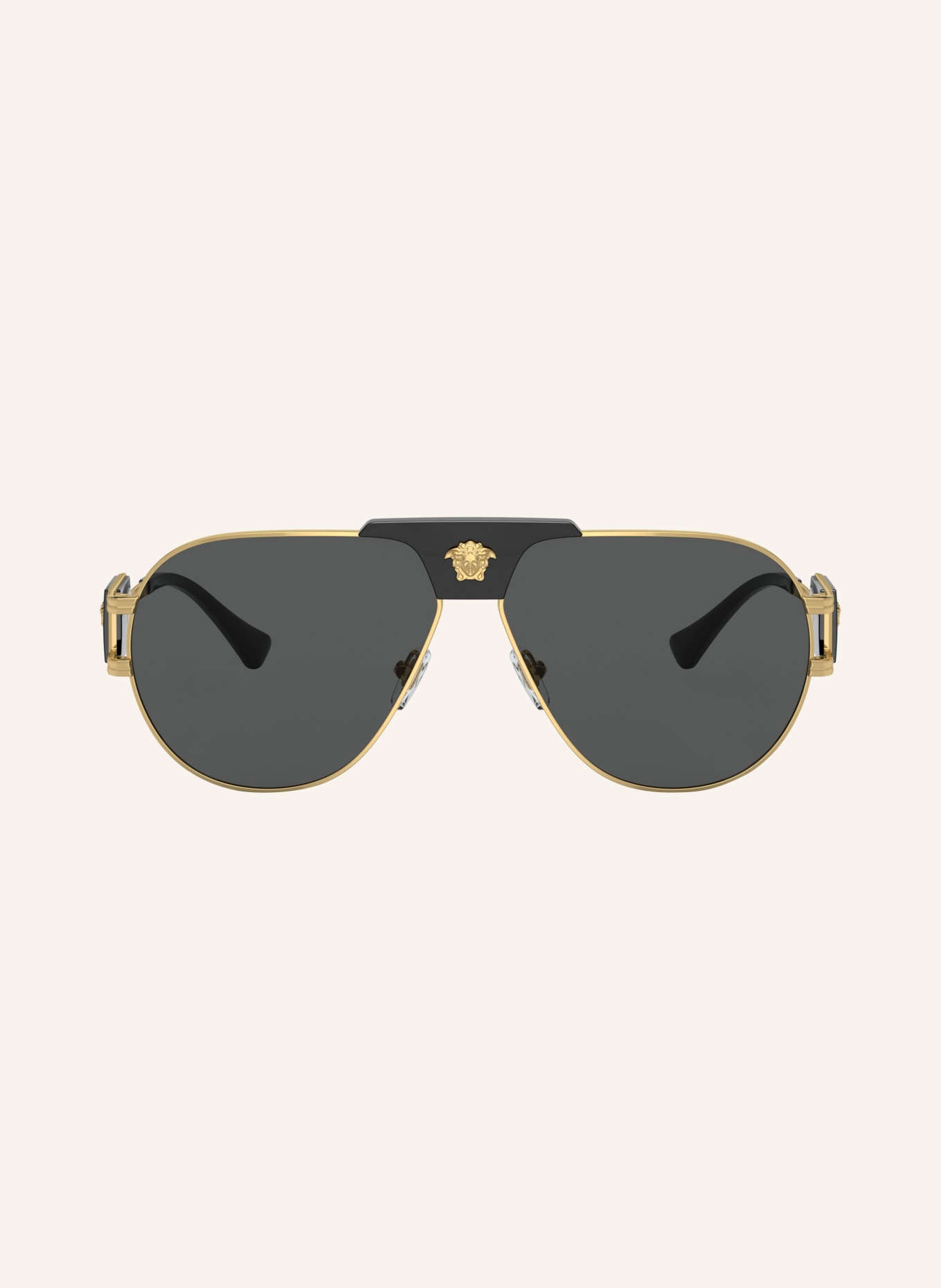 VERSACE Okulary przeciwsłoneczne VE2252: ZŁOTO/ CIEMNOSZARY