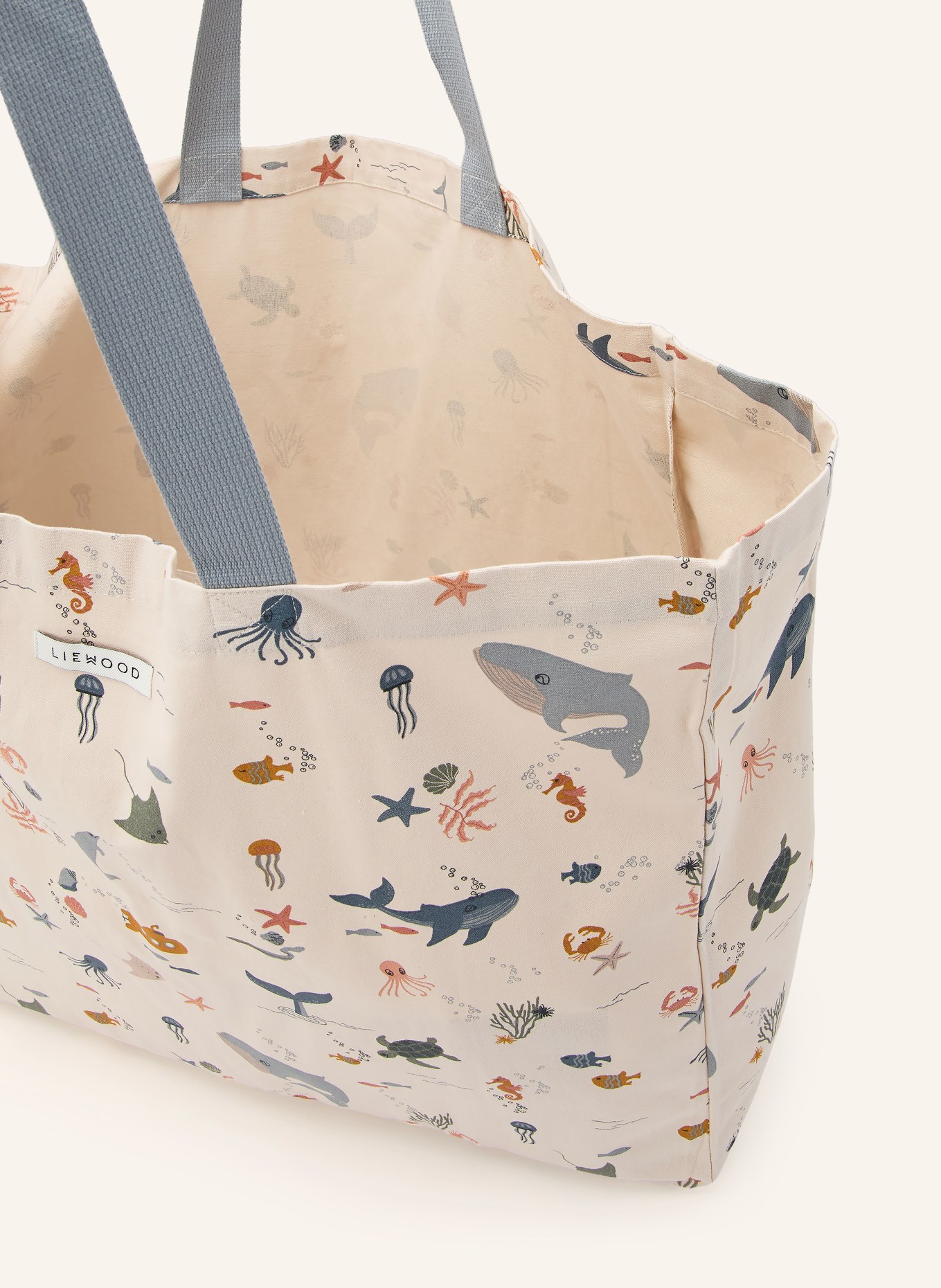 LIEWOOD Plážová taška: REŽNÁ / ORANŽOVÁ / MODRÁ