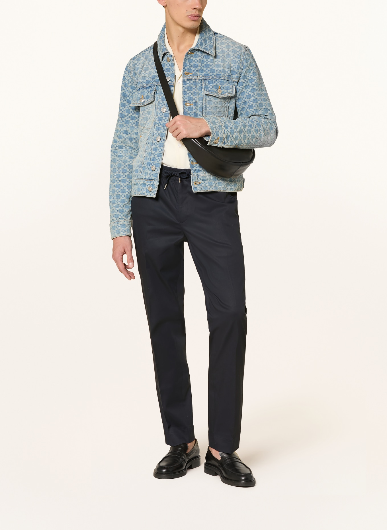 SANDRO Spodnie w stylu dresowym regular fit: GRANATOWY