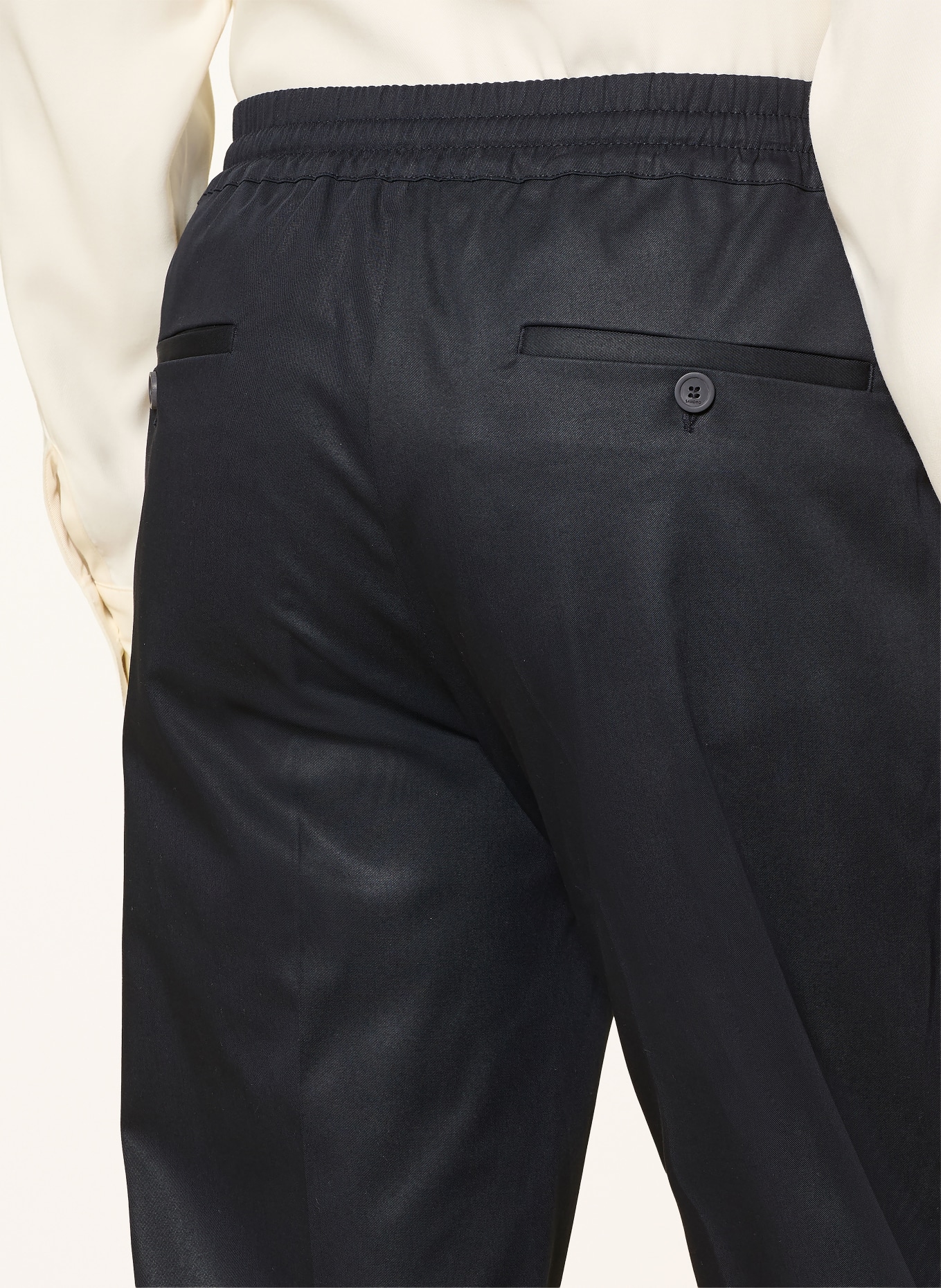 SANDRO Spodnie w stylu dresowym regular fit: GRANATOWY