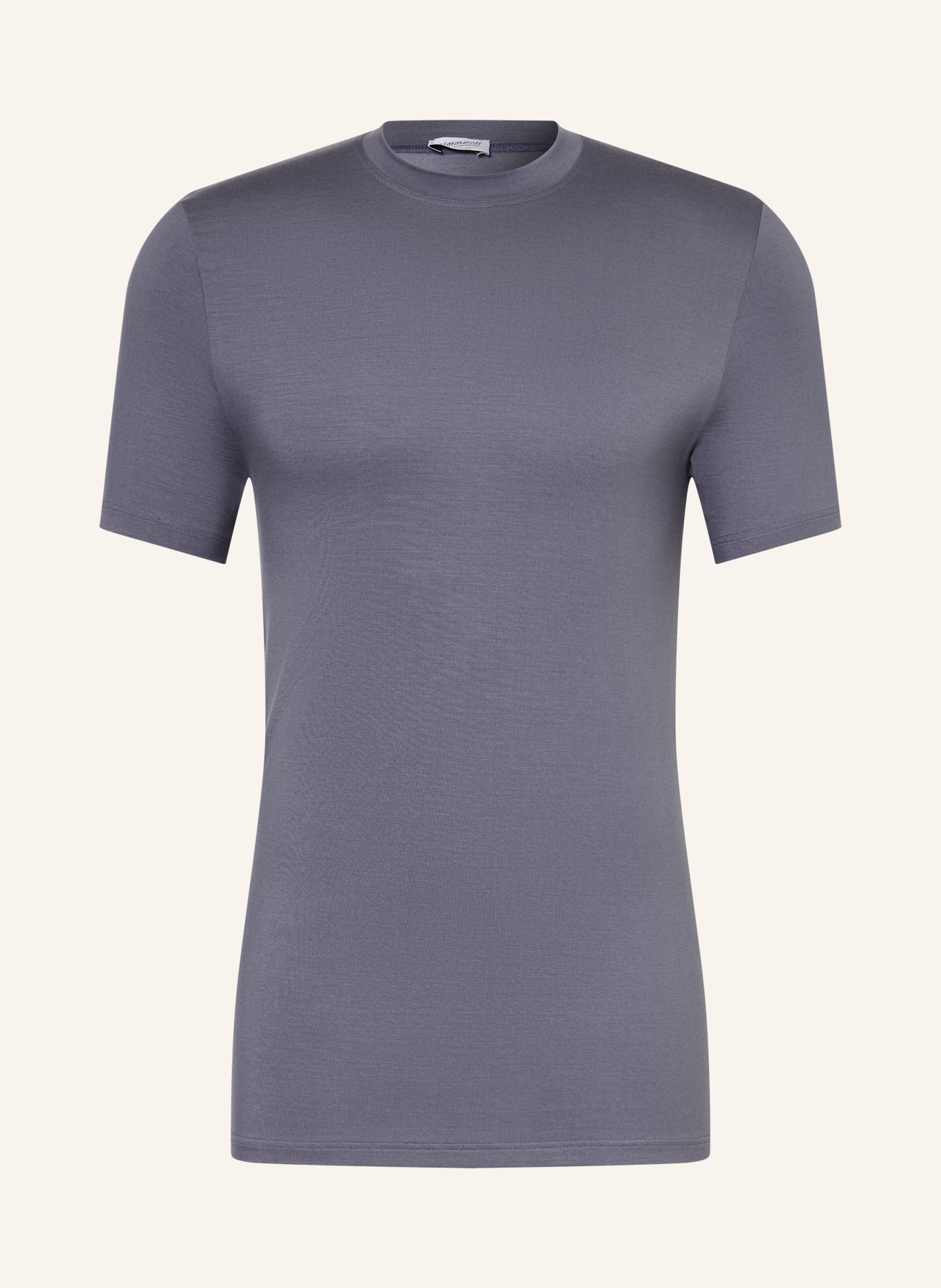 zimmerli T-shirt PURENESS: BLAUWGRIJS