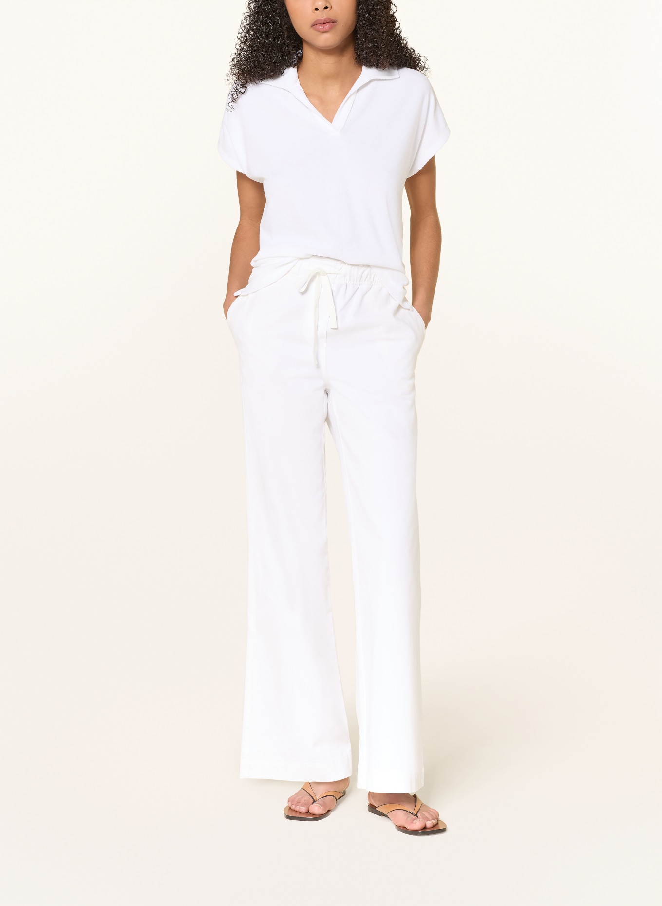 Juvia Polo en tissu éponge VANESSA: BLANC