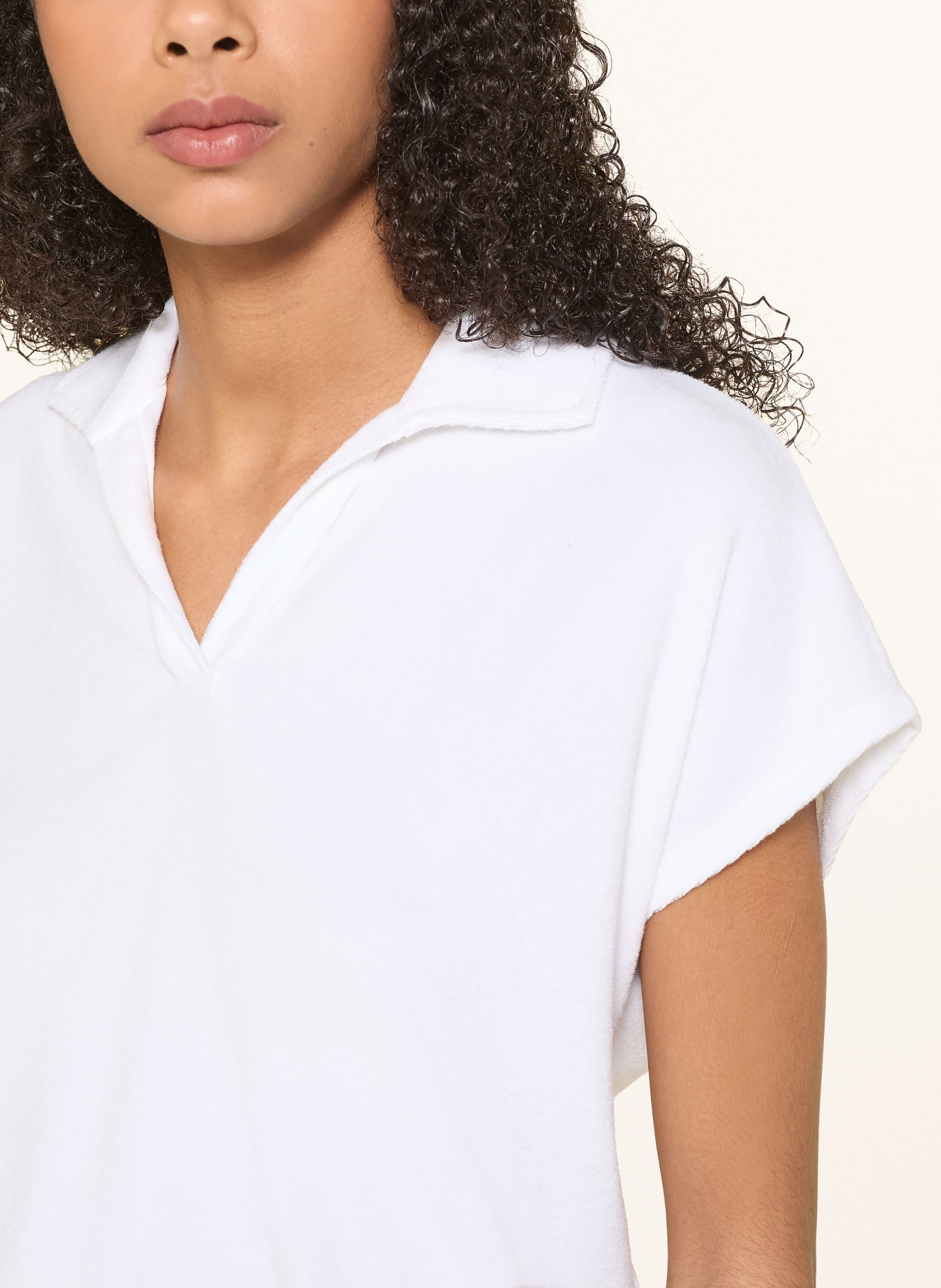 Juvia Polo en tissu éponge VANESSA: BLANC