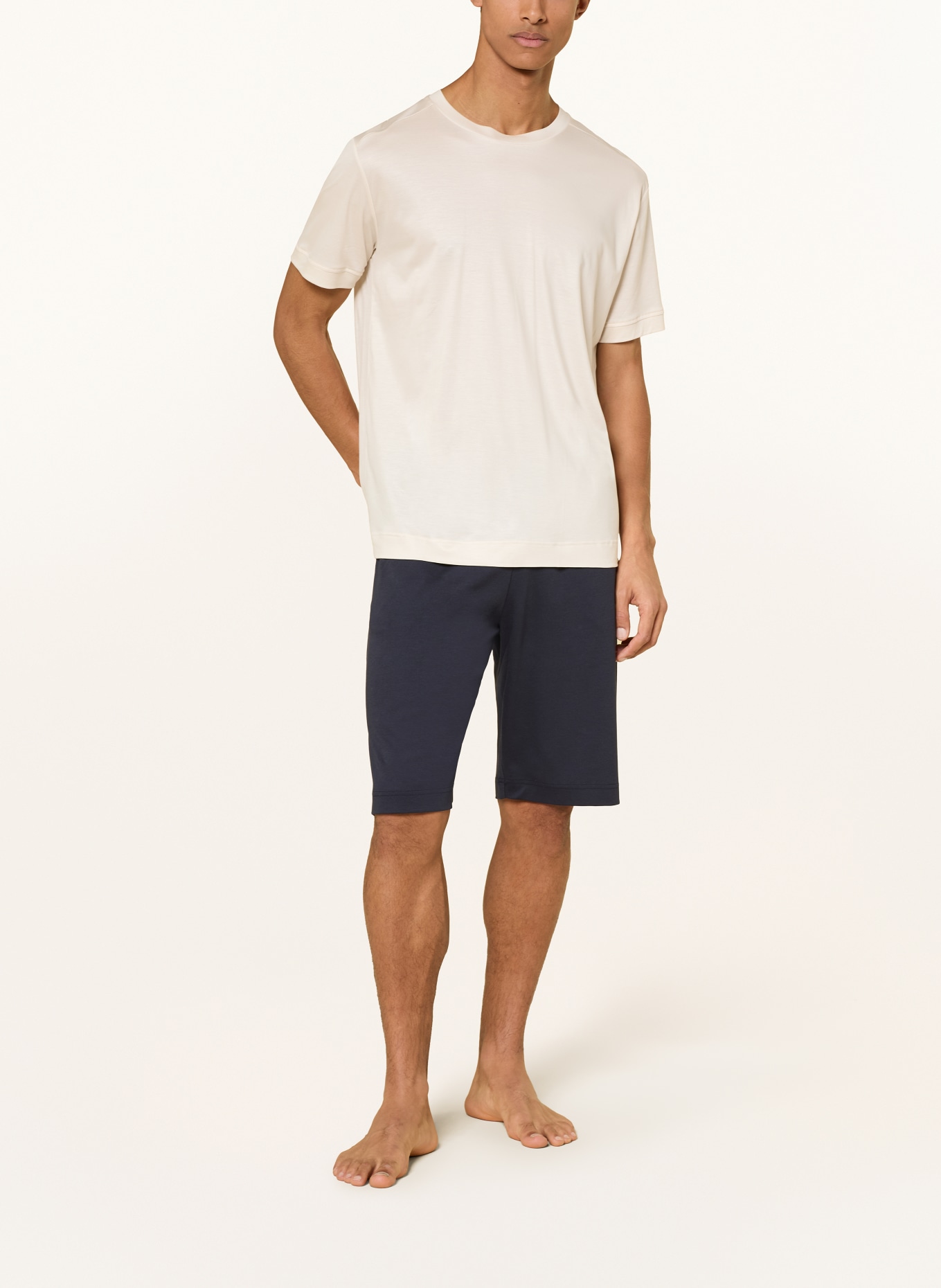 zimmerli Slaapshirt SUSTAINABLE LUXURY: BEIGE