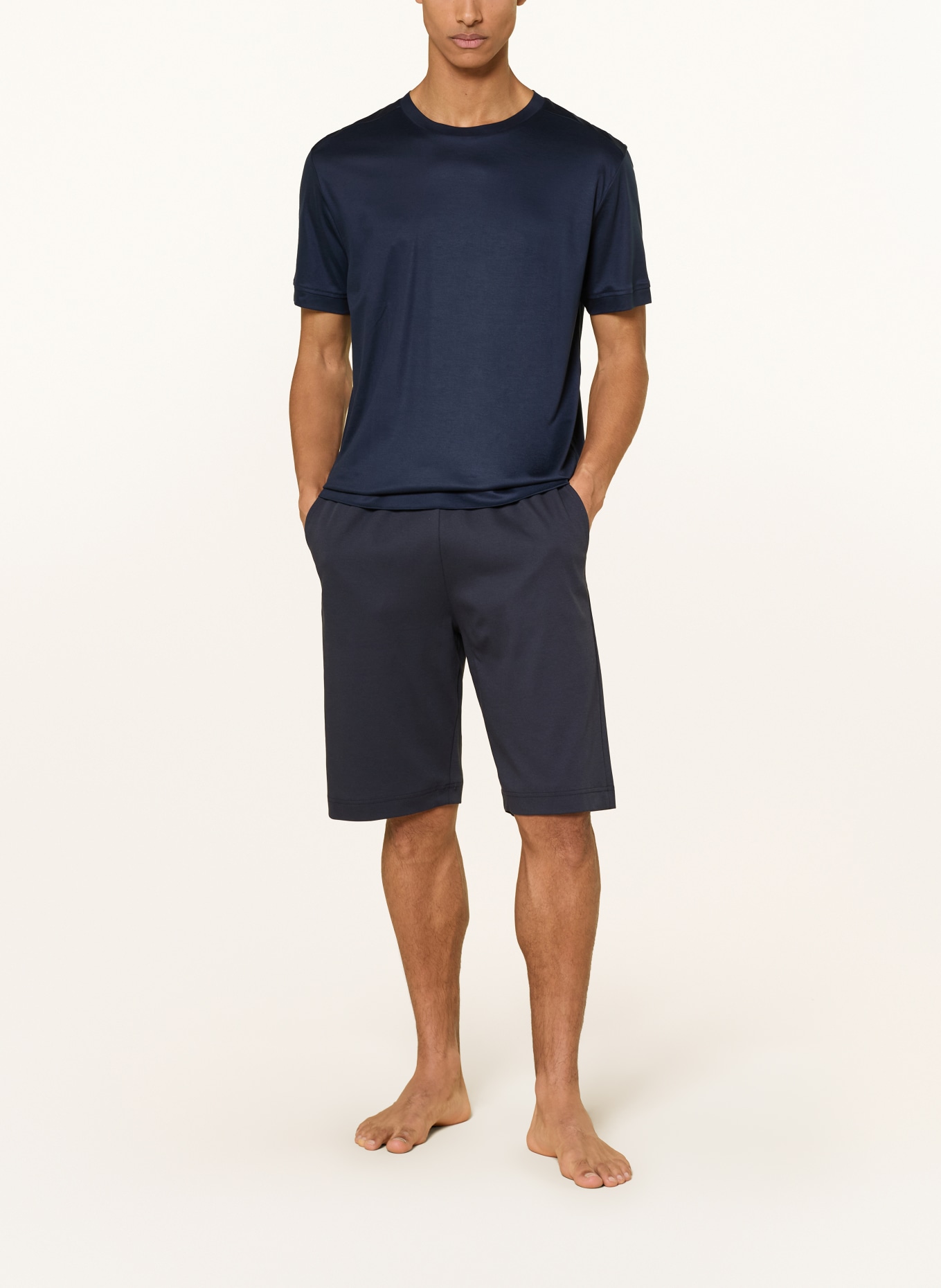 zimmerli Slaapshirt SUSTAINABLE LUXURY: DONKERBLAUW