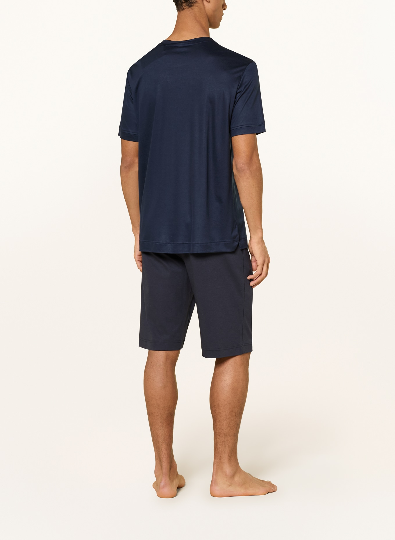zimmerli Slaapshirt SUSTAINABLE LUXURY: DONKERBLAUW