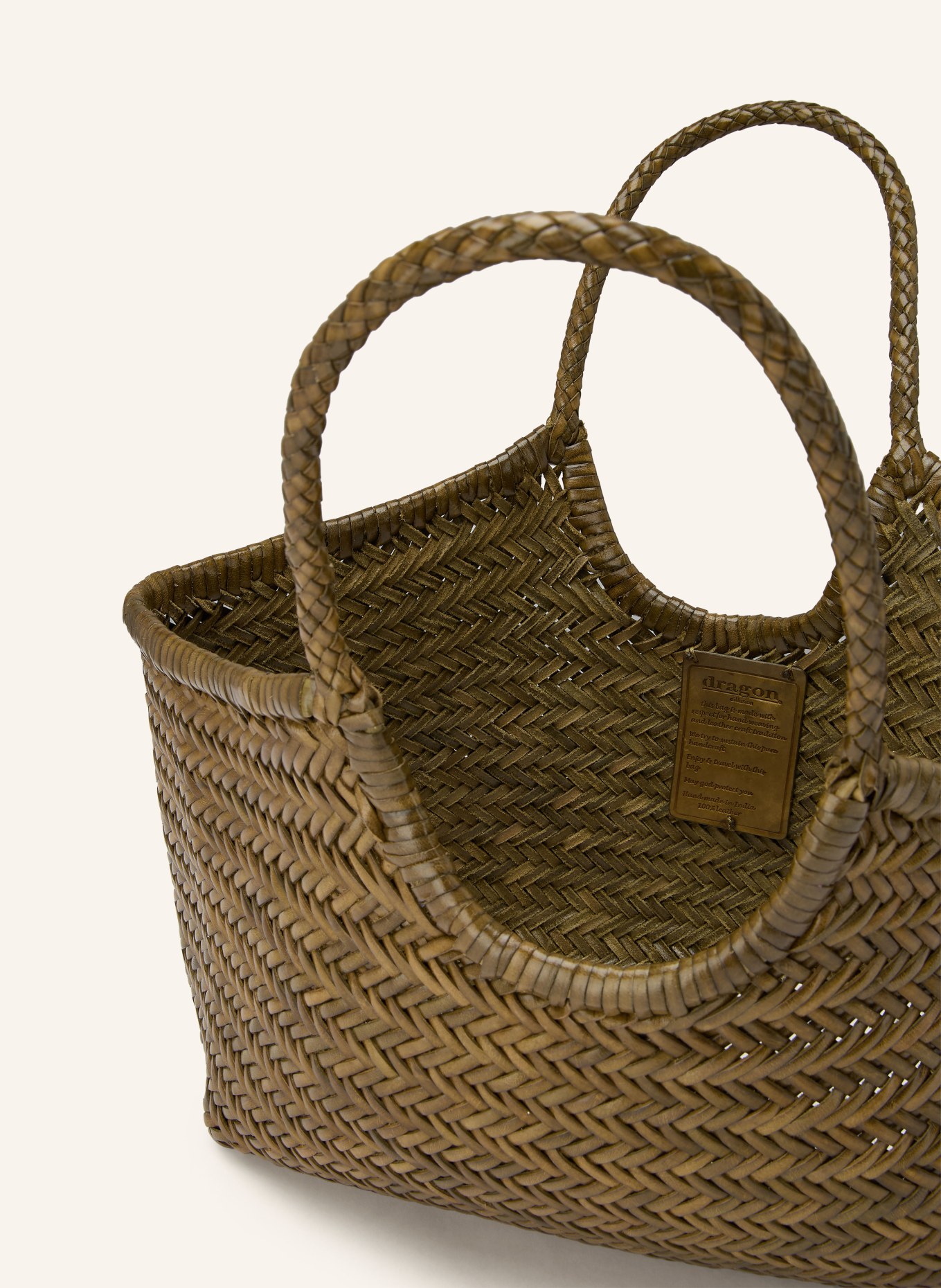 DRAGON DIFFUSION Shopper NANTUCKET BIG: KHAKI