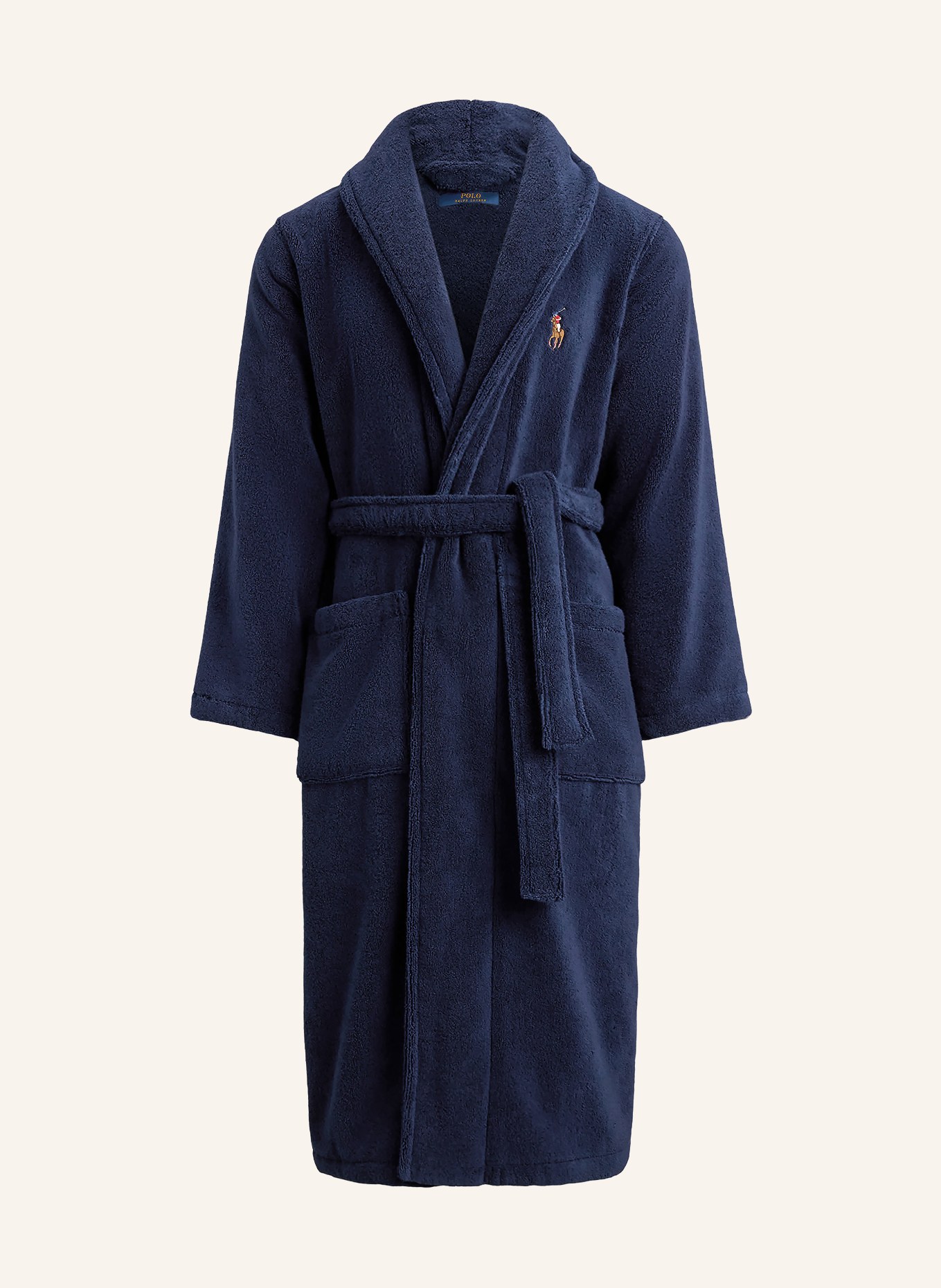 POLO RALPH LAUREN Herren-Bademantel: DUNKELBLAU