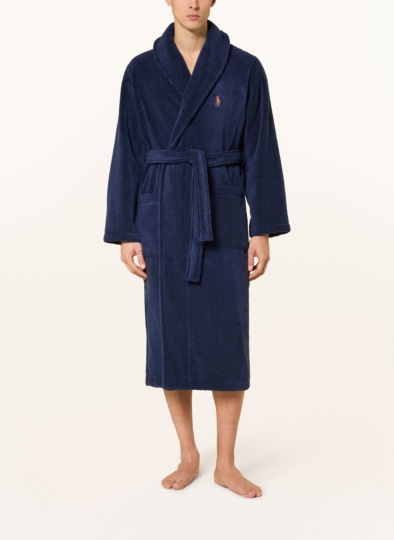 POLO RALPH LAUREN Herren-Bademantel: DUNKELBLAU