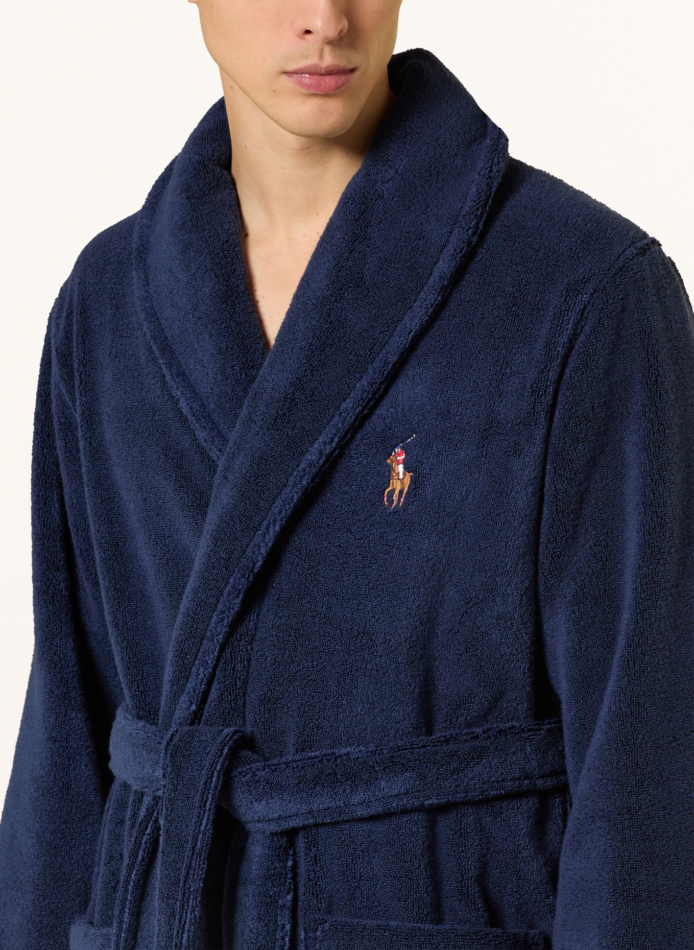 POLO RALPH LAUREN Herren-Bademantel: DUNKELBLAU