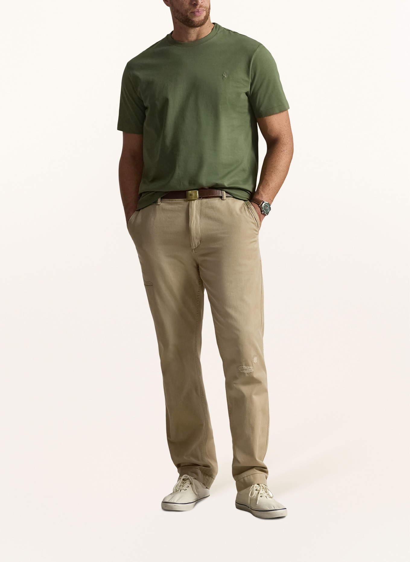 POLO RALPH LAUREN Big & Tall Tričko: OLIVOVÁ