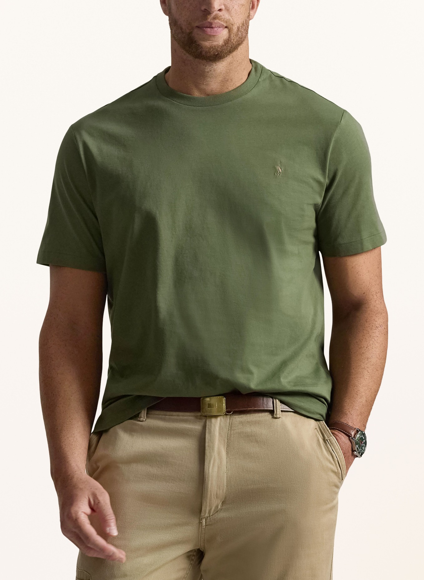 POLO RALPH LAUREN Big & Tall Tričko: OLIVOVÁ