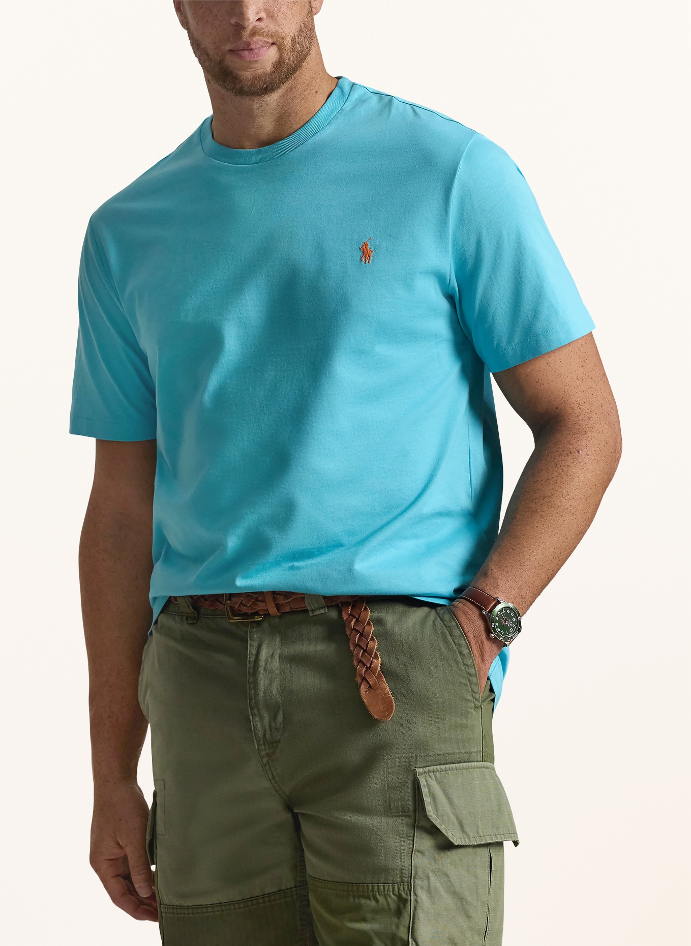 POLO RALPH LAUREN Big & Tall Tričko: TYRKYSOVÁ