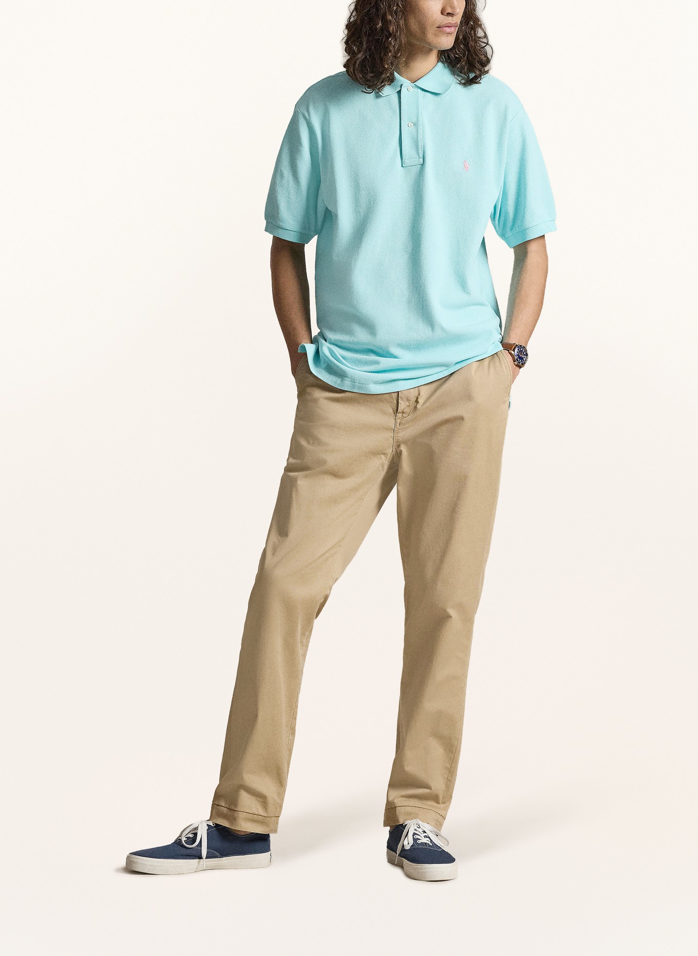 POLO RALPH LAUREN Big & Tall Polo piqué: BLEU FLUO