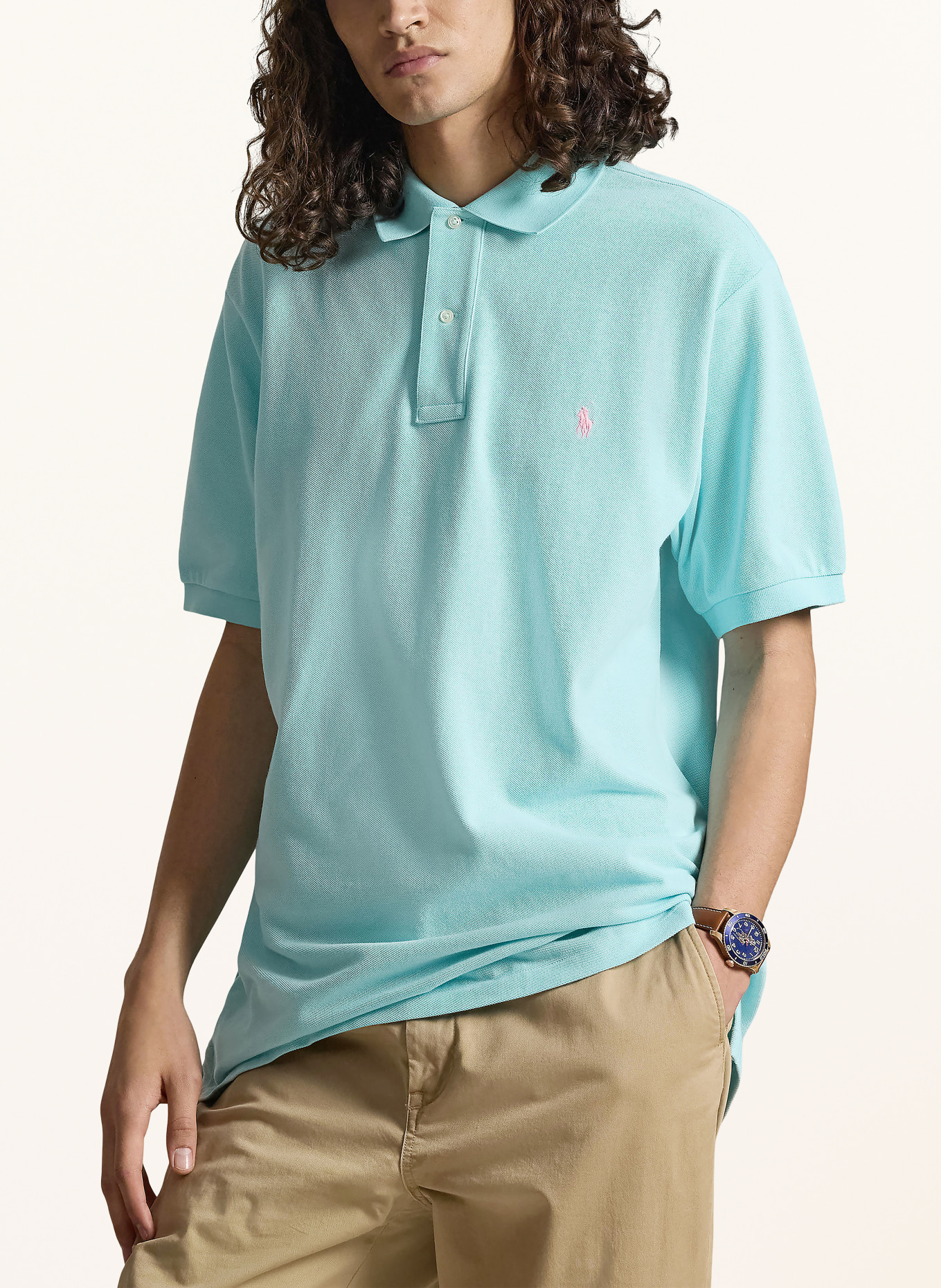 POLO RALPH LAUREN Big & Tall Polo piqué: BLEU FLUO