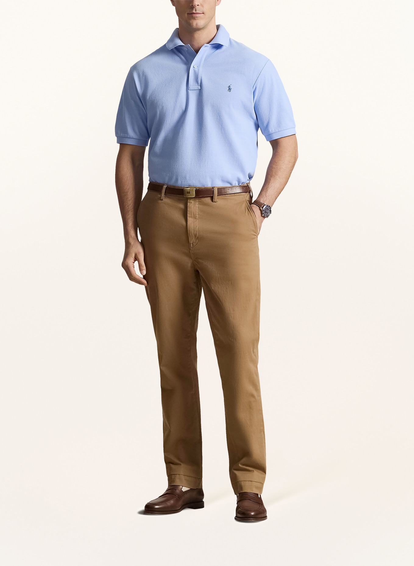 POLO RALPH LAUREN Big & Tall Piqué-Poloshirt: HELLBLAU