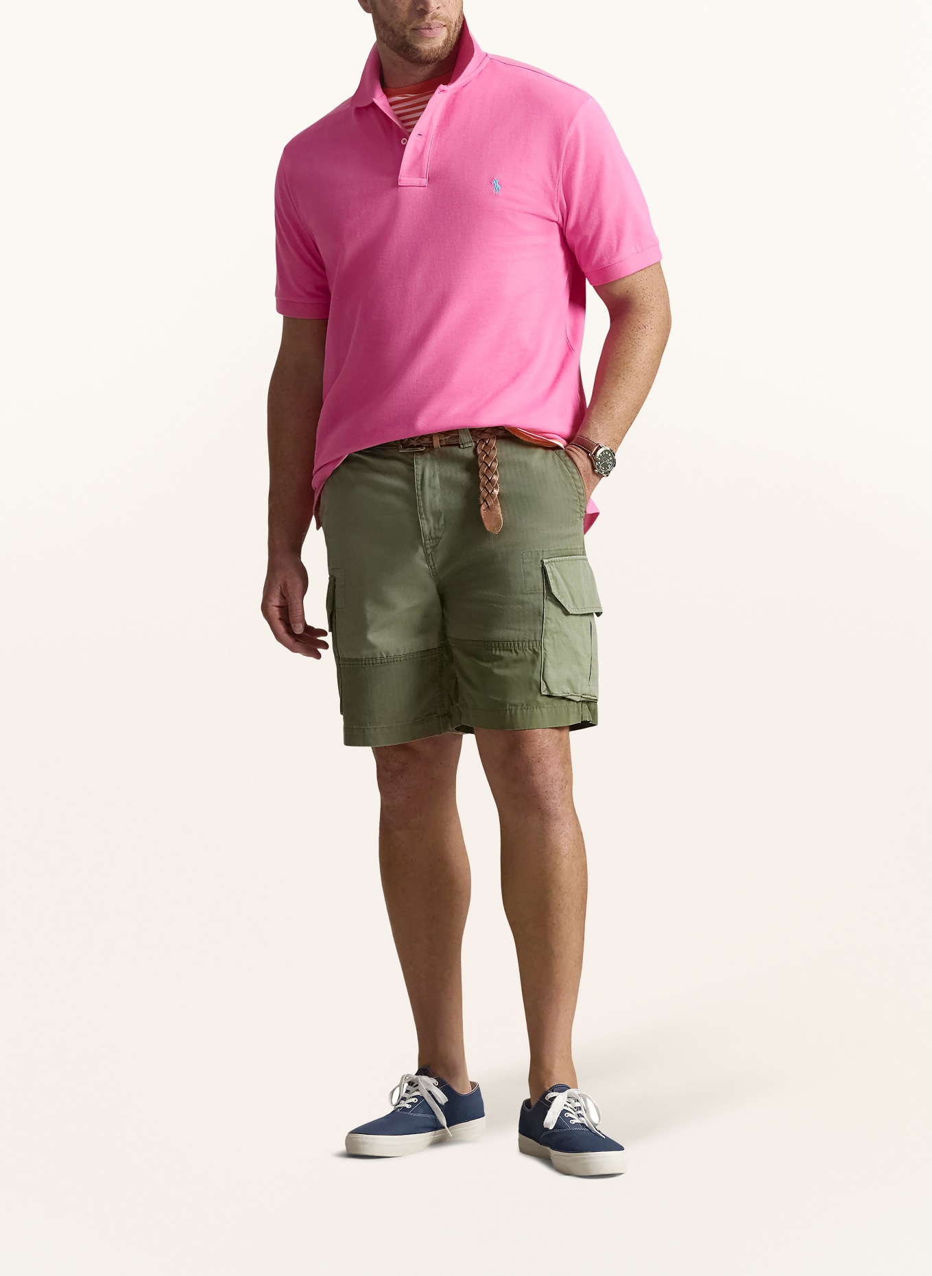 POLO RALPH LAUREN Big & Tall Polo piqué: ROSE FUCHSIA
