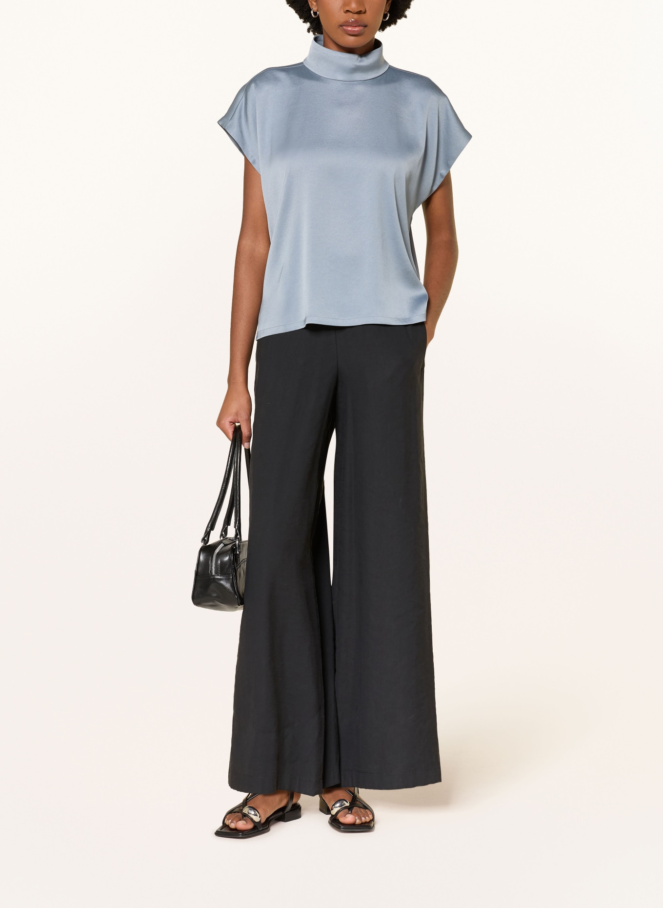 DRYKORN Chemisier ALARIA_1 en satin: BLEU GRIS