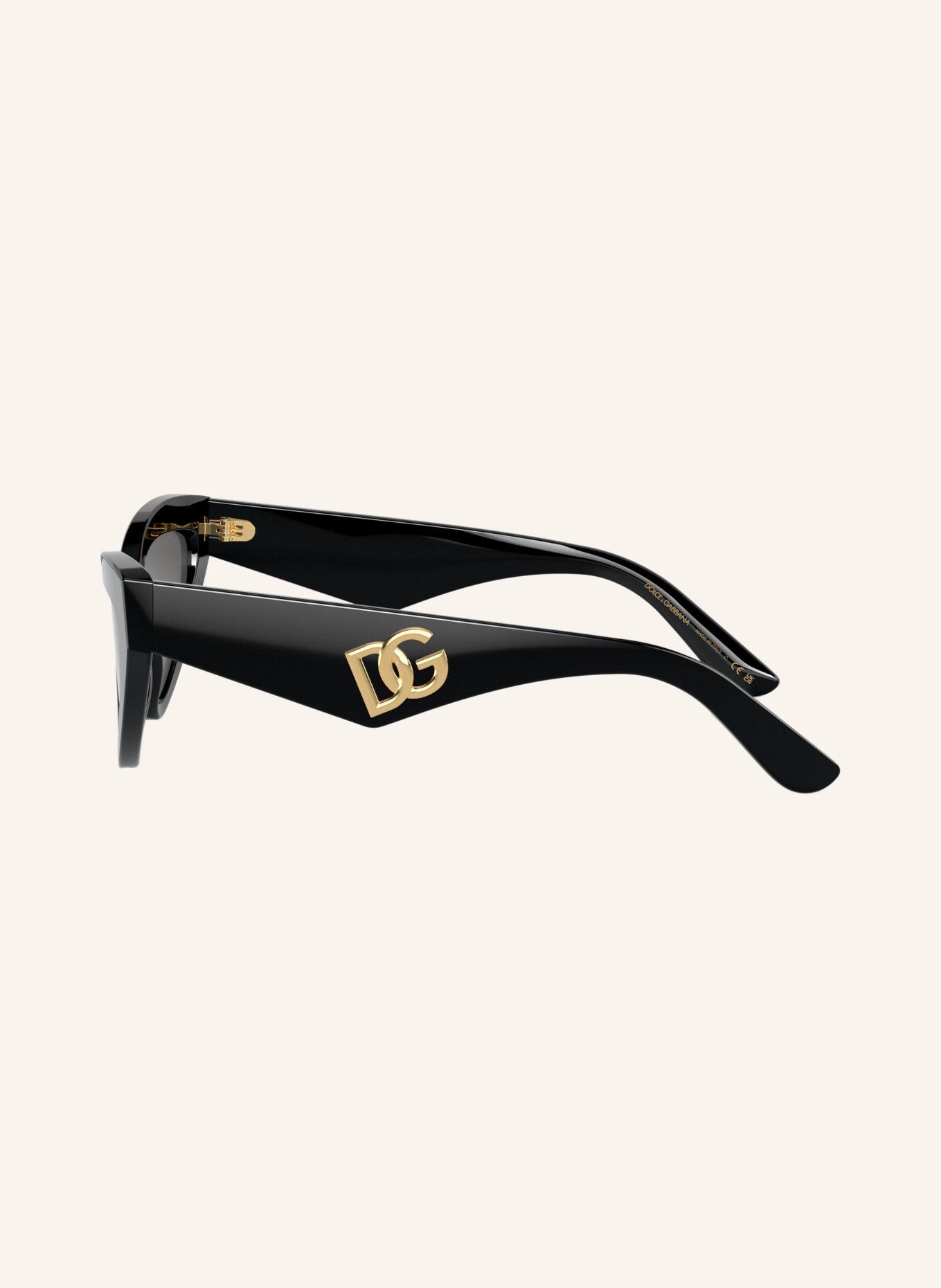 DOLCE & GABBANA Okulary przeciwsłoneczne DG4439: CZARNY/ CIEMNOSZARY
