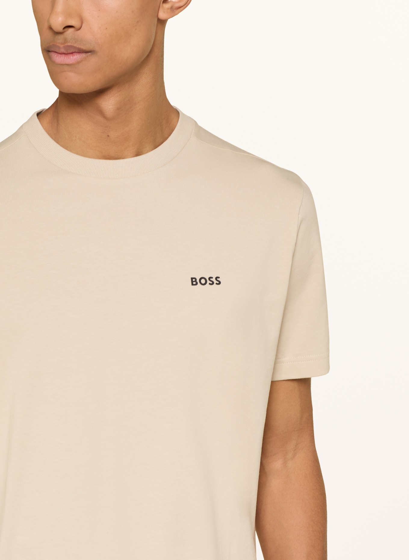 BOSS T-shirt TEE: BEIGE