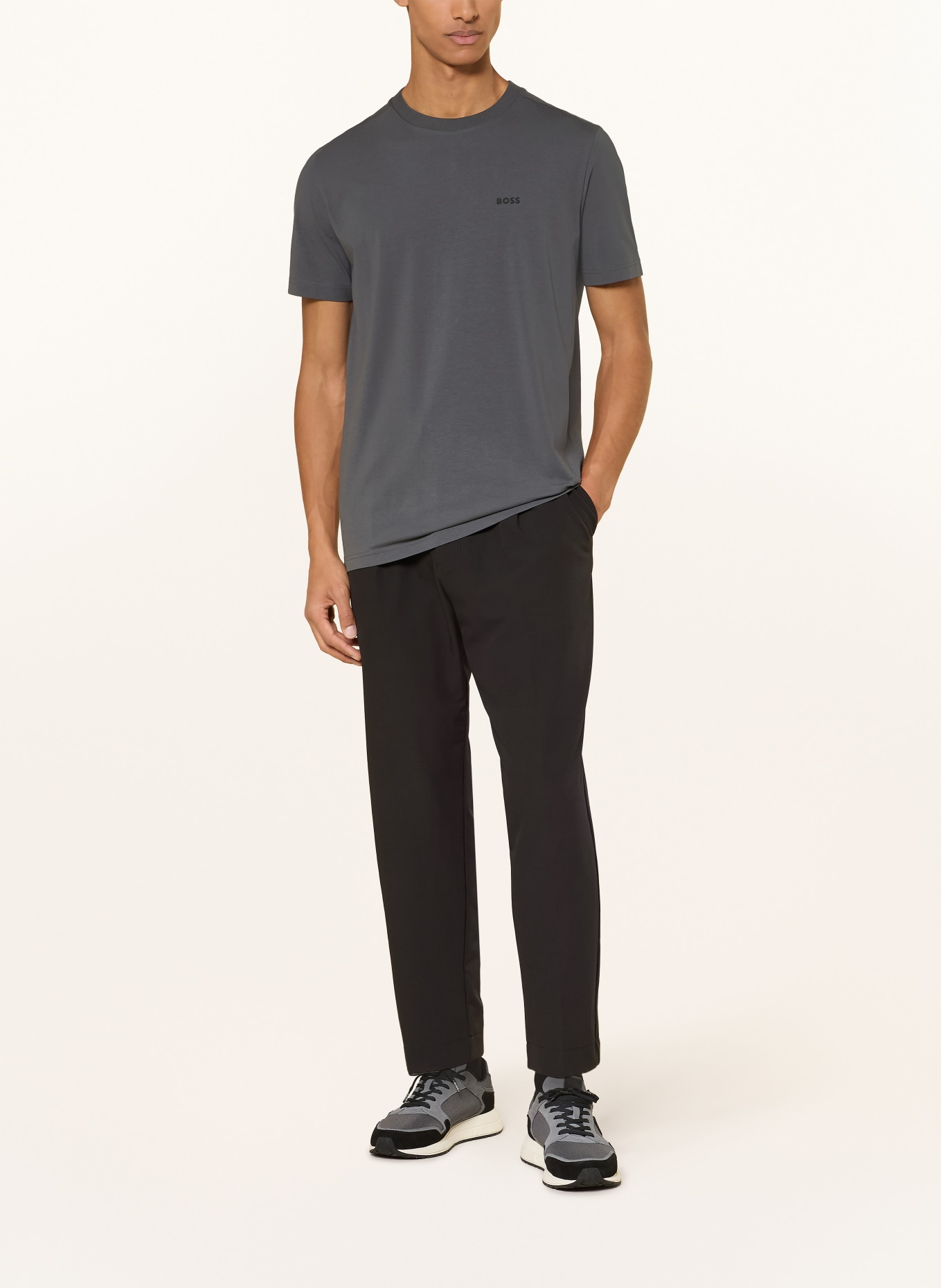 BOSS T-shirt TEE: GRIJS