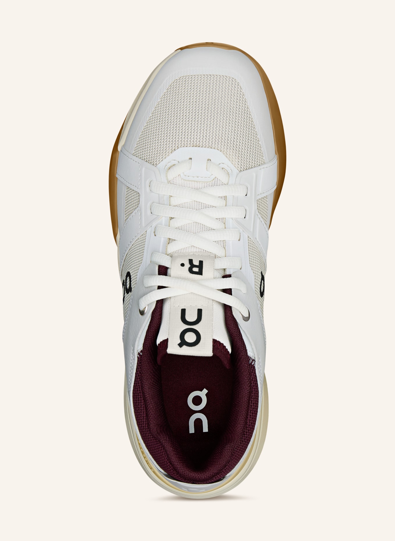 On Buty do tenisa THE ROGER CLUBHOUSE PRO: BIAŁY / KREMOWY