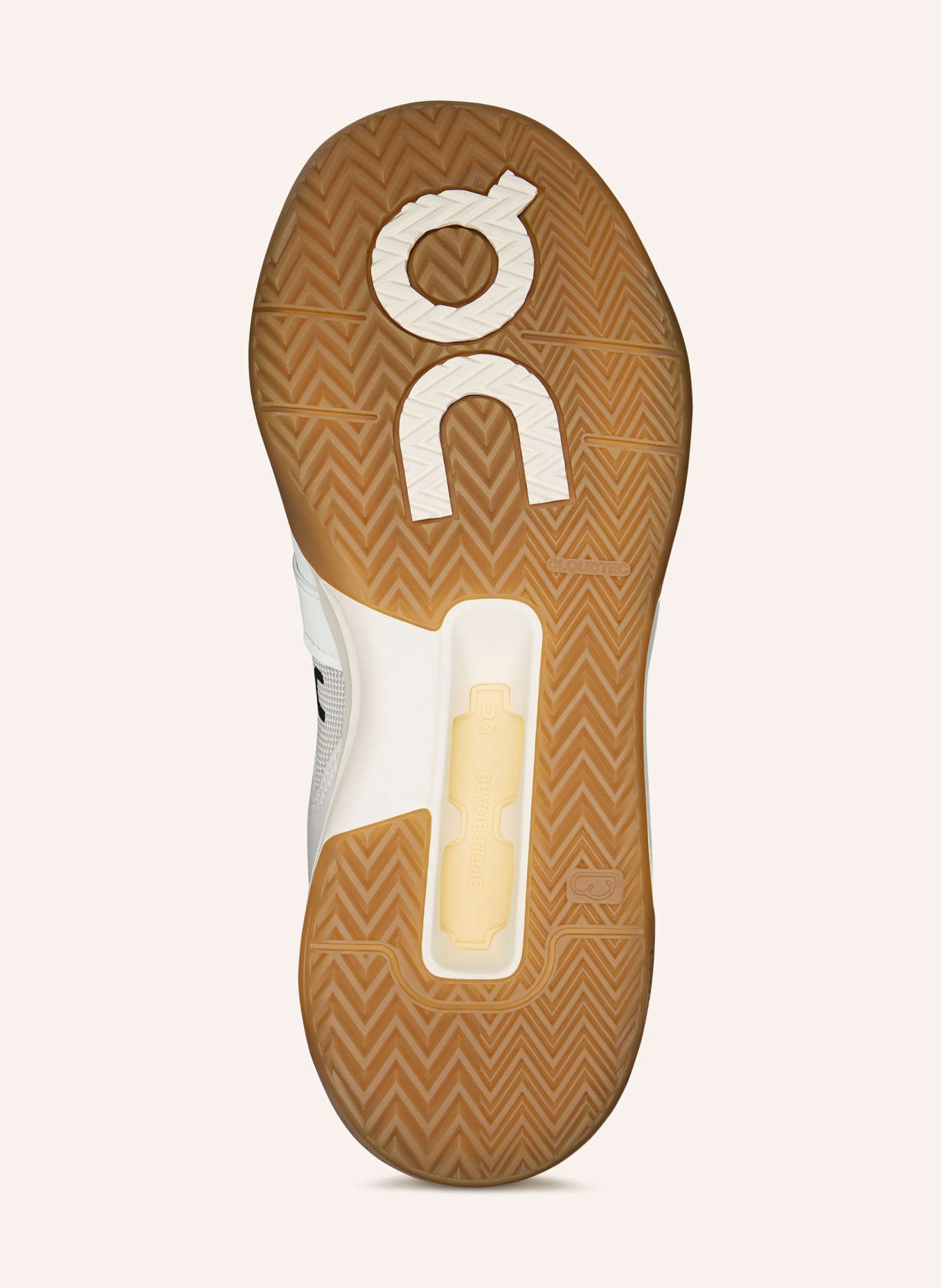 On Buty do tenisa THE ROGER CLUBHOUSE PRO: BIAŁY / KREMOWY