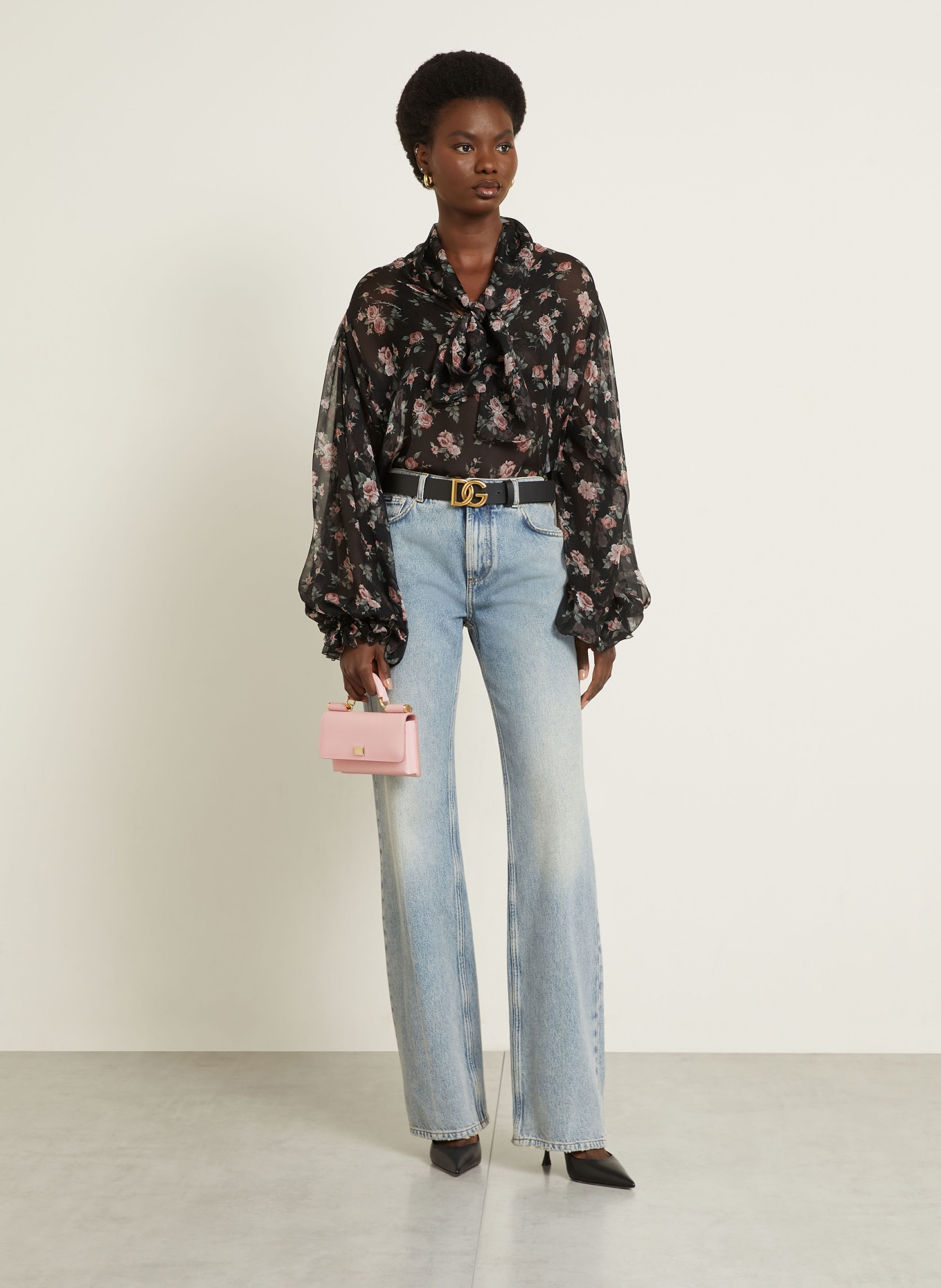 DOLCE & GABBANA Sac à bandoulière MISS SICILY MINI: ROSE CLAIR / OR