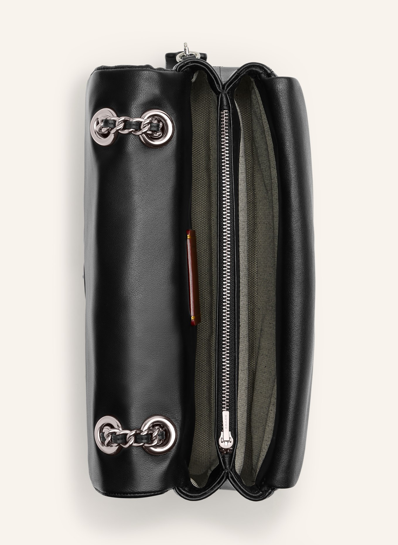 COACH Schultertasche TABBY 26: SCHWARZ