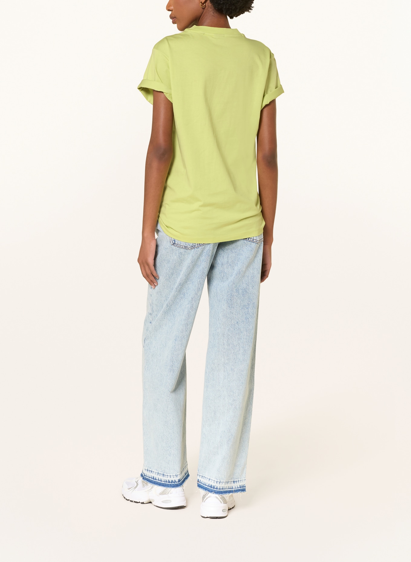 HUGO T-shirt: NEONGROEN