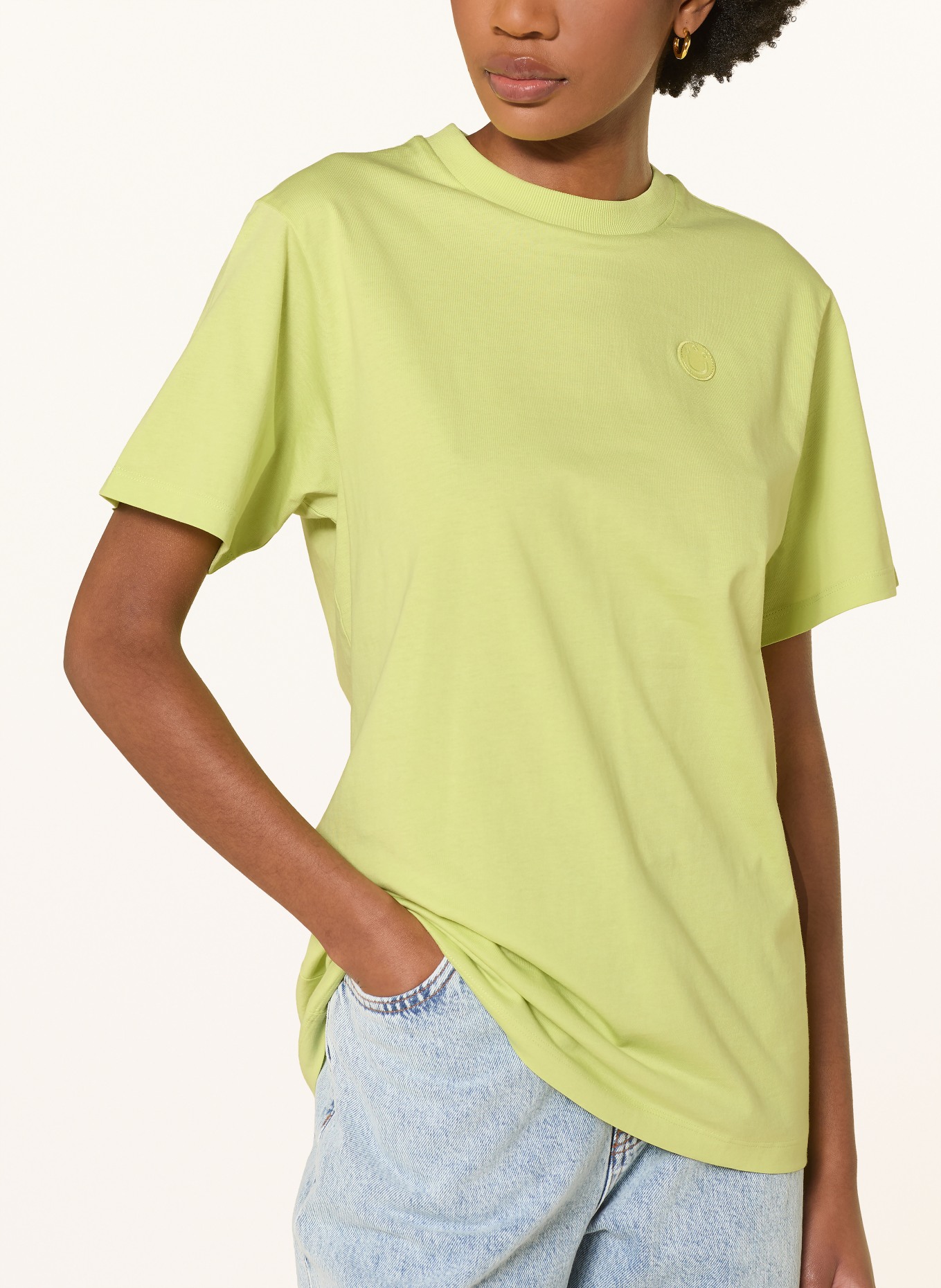 HUGO T-shirt: NEONGROEN