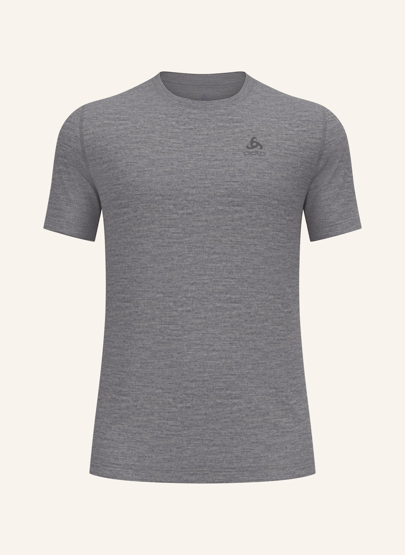 odlo Functional underwear shirt NATURAL MERINO 160 made of merino wool: GRAY