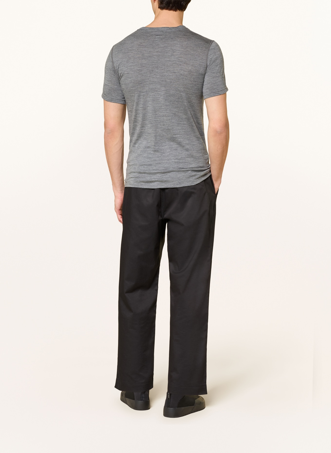 odlo Functional underwear shirt NATURAL MERINO 160 made of merino wool: GRAY
