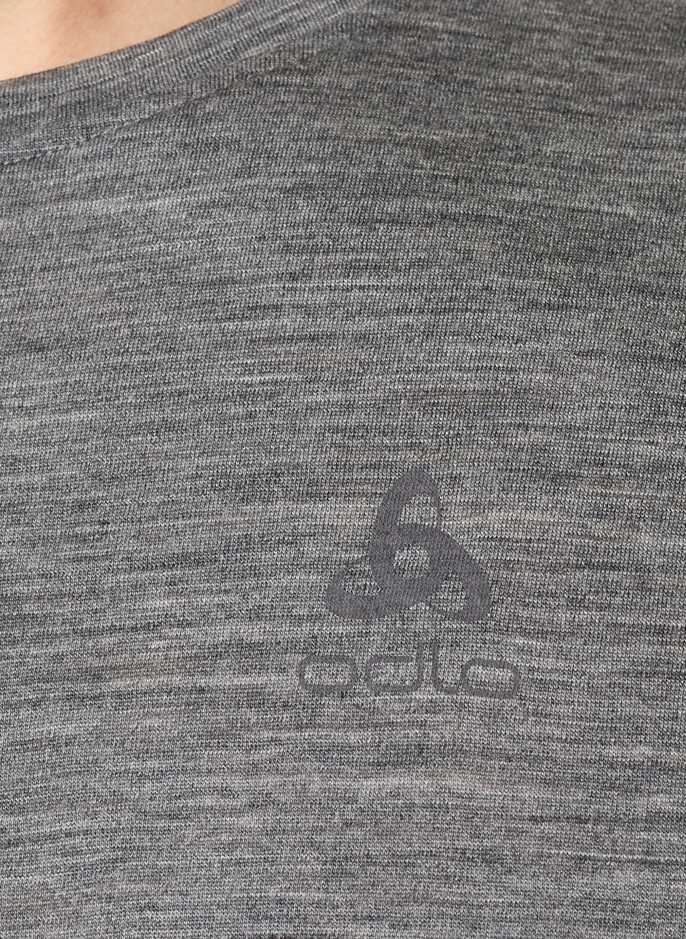 odlo Functional underwear shirt NATURAL MERINO 160 made of merino wool: GRAY