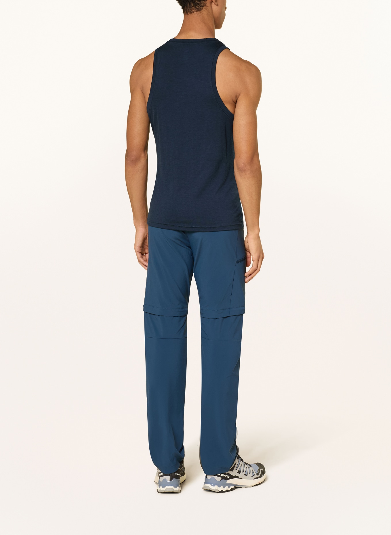 odlo Funktionswäsche-Top NATURAL MERINO 160 aus Merinowolle: DUNKELBLAU