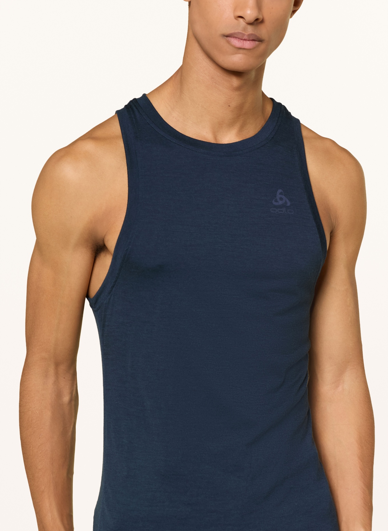 odlo Funktionswäsche-Top NATURAL MERINO 160 aus Merinowolle: DUNKELBLAU