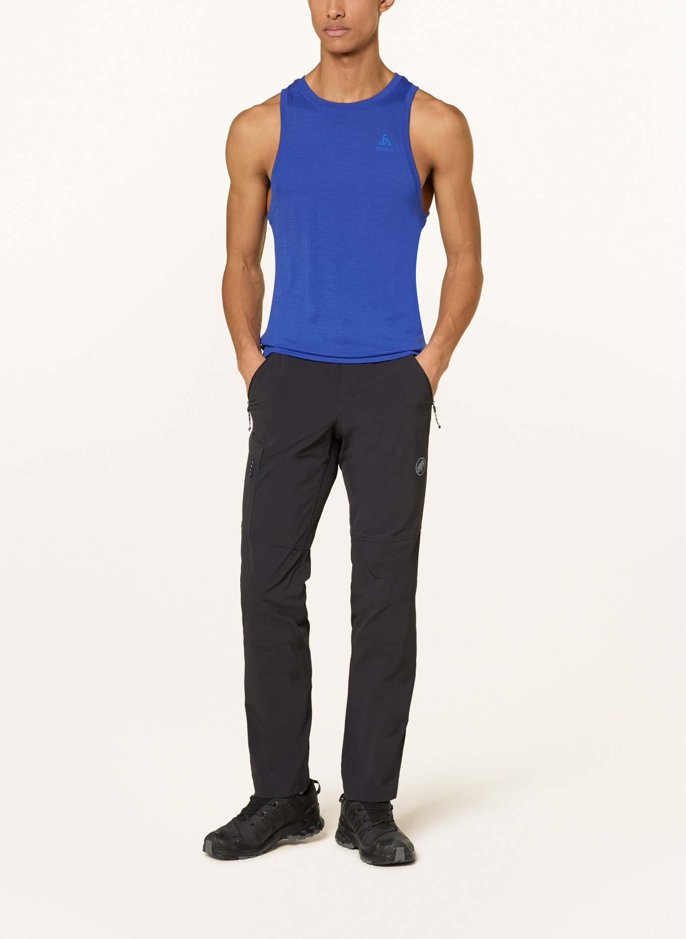 odlo Funktionswäsche-Top NATURAL MERINO 160 aus Merinowolle: BLAU